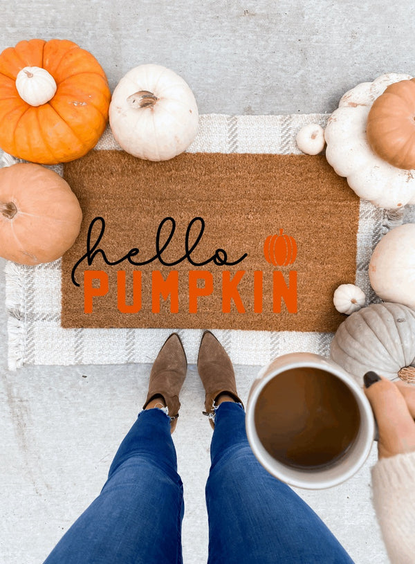 Hello Pumpkin Doormat - 1