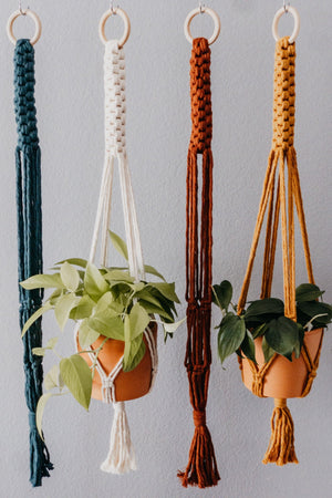 Macrame Crown Knot Plant Hanger - 1