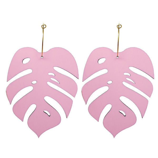 Statement Monstera Hoops - 5