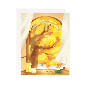 Golden Hour Fall Greeting Card - 1