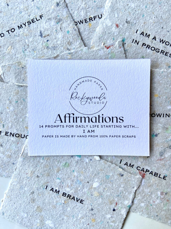 14 I Am Affirmation on Handmade Paper - 1