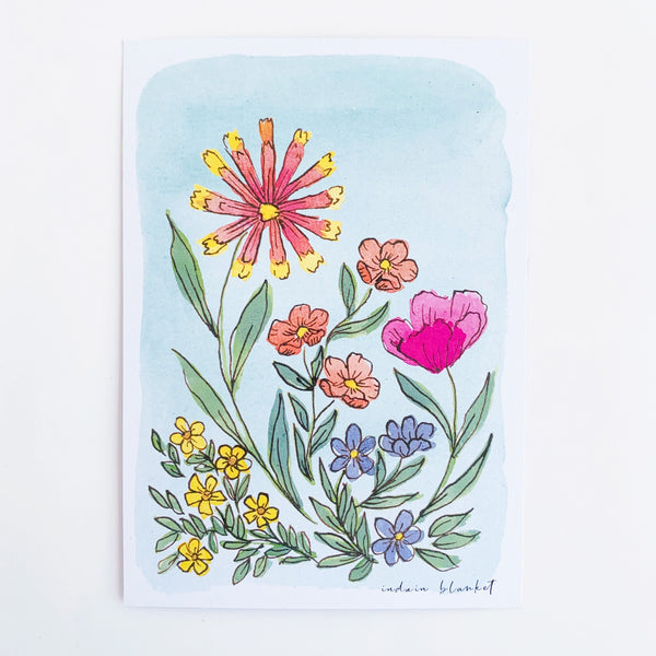 Indian Blanket Postcard - 2