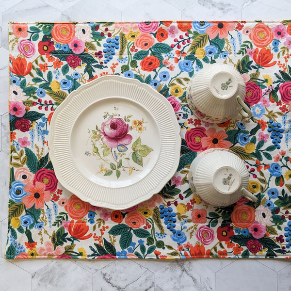 Garden Party Cream Rifle Paper Co Dish Drying Mat - 1
