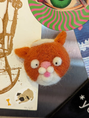 Squish the Orange Cat Magnet - 1