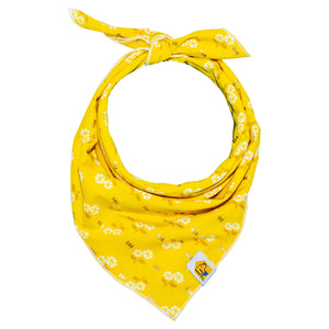 Daisy Yellow Dog Bandana - 1