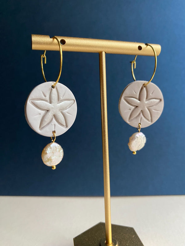 Sand dollar Earrings - 1