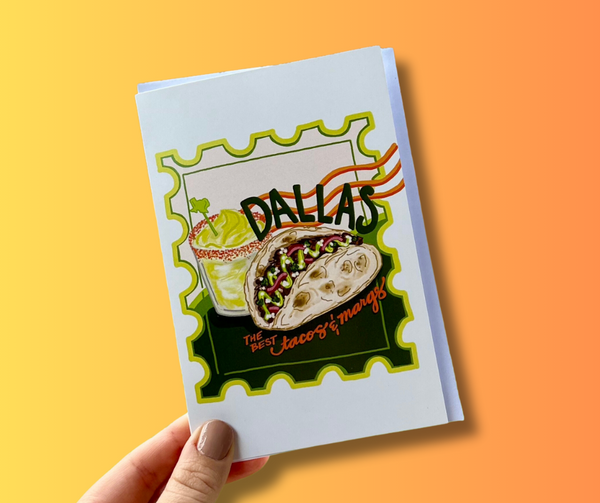 The Best of Dallas Tex-Mex Blank Card - 1