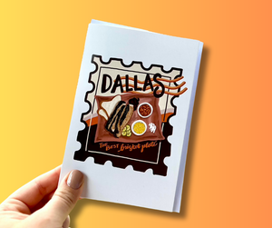 The Best of Dallas BBQ Plate Blank Card - 1