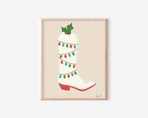 Texmas Lights Boot Print - 1