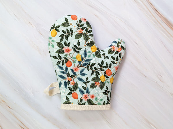 Citrus Grove Mint Rifle Paper Co Oven Mitt - 1