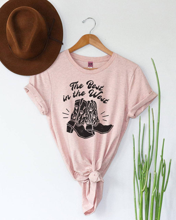 The Best in the West Tee - Peachy Pink