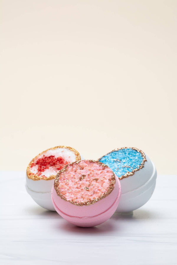 Focus and Balance – Geode Bath Bomb Set