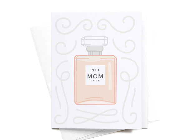 No. 1 Mom Perfume Greeting Card - DS