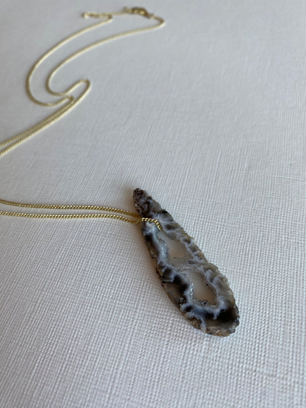 Oco Geode Slice on a Chain - 2