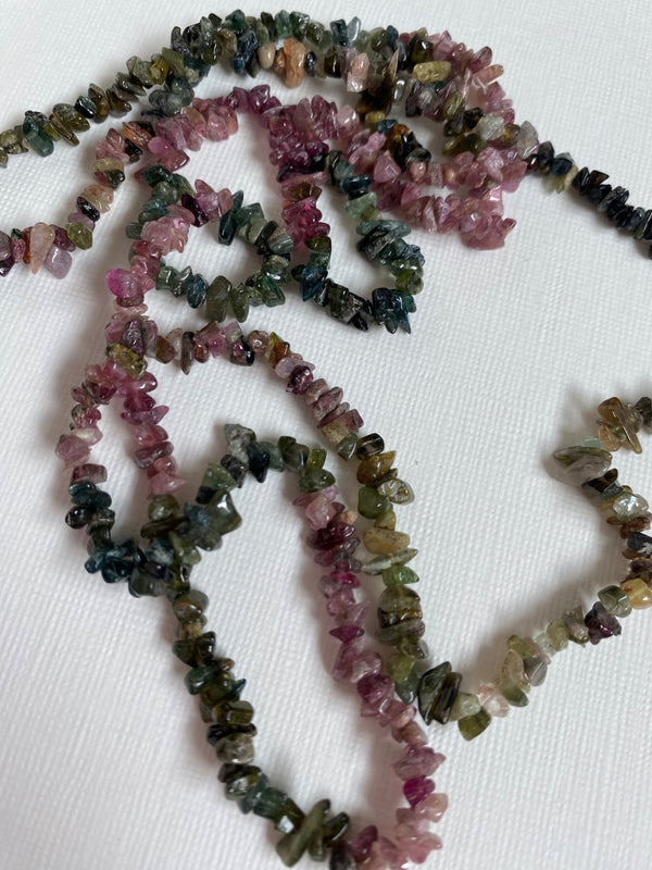 Multi Tourmaline Layering Necklace  - 1