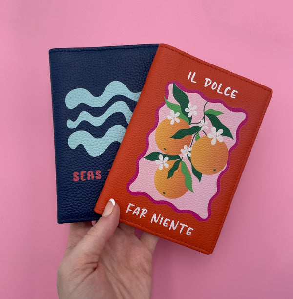Il Dolce Far Niente Genuine Leather Passport Cover - 2