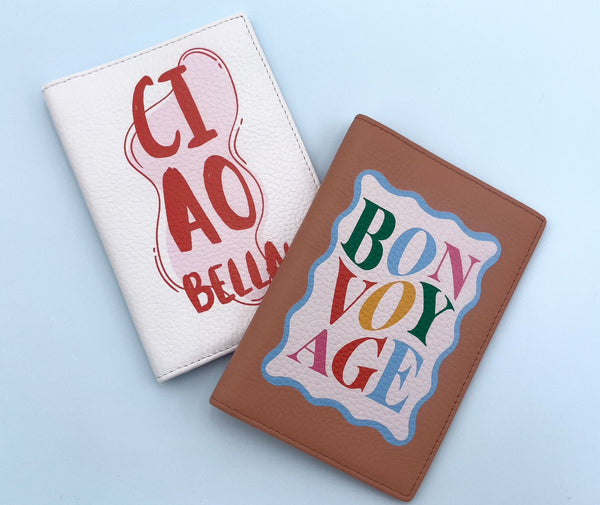 Ciao Bella! Genuine Leather Passport Cover - 2