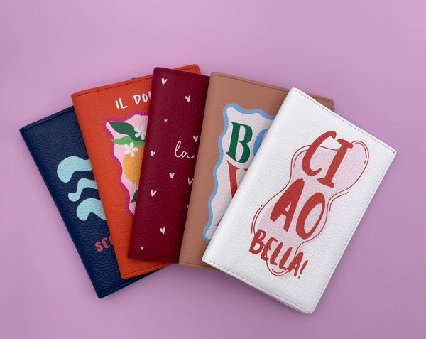 Ciao Bella! Genuine Leather Passport Cover - 3