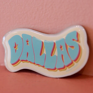 Groovy "Dallas" Fridge Magnet - 1