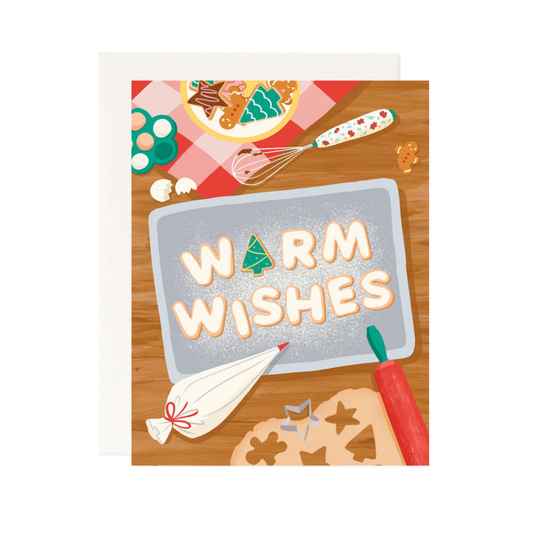 Warm Wishes Christmas Greeting Card - 1