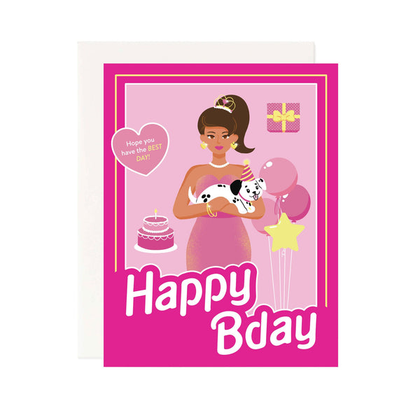Bday Barbie Greeting Card - 1