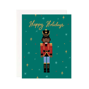 Happy Holidays Nutcracker Greeting Card - 1