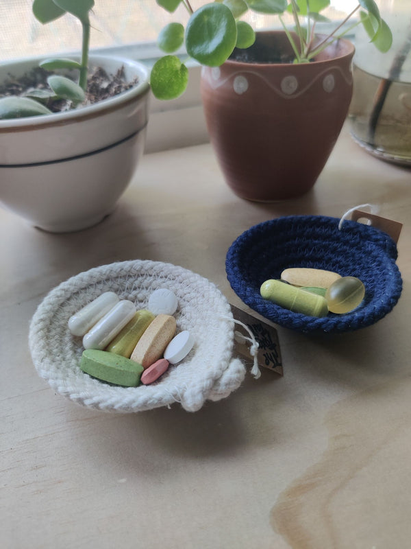 Tiny Cotton Rope Bowl - Multiple Colors - 3