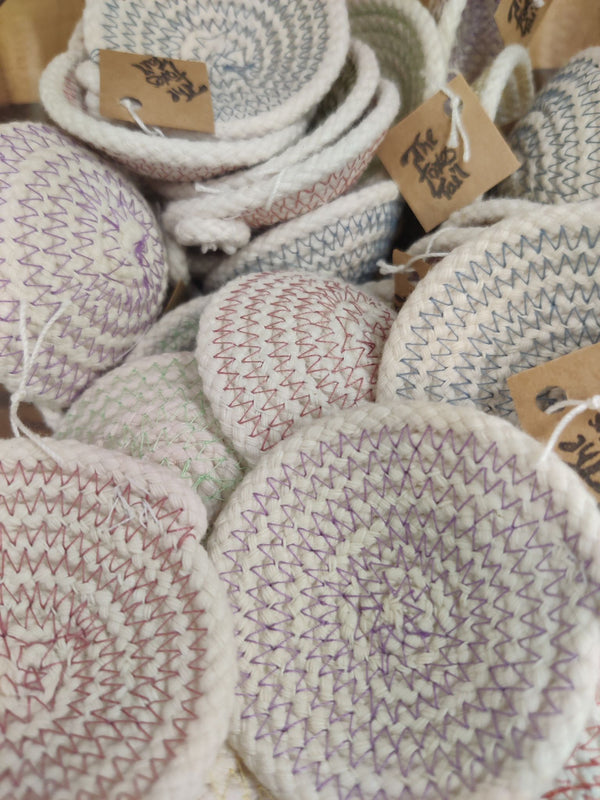 Tiny Cotton Rope Bowl - Multiple Colors - 8