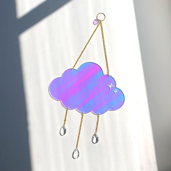 Iridescent Cloud Lasercut Acrylic Suncatcher - 1