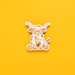 Boba Longhorn Sticker - 1