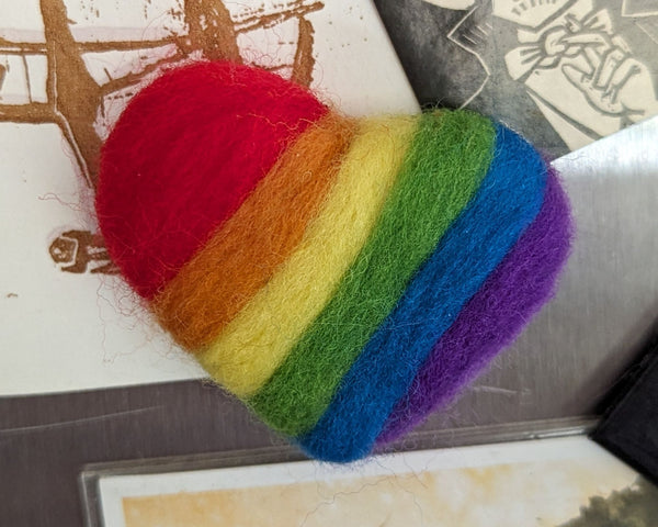 Rainbow Heart Magnet - 1