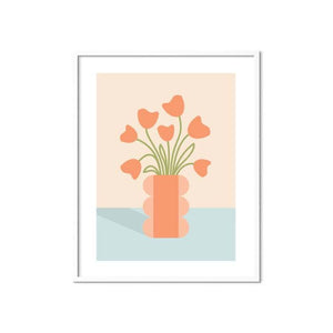Tulip Vase Art Print - 1