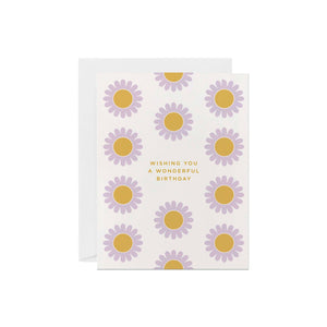 Lavender Flowers Birthday Card - 1