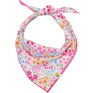 Groovy Fuchsia Floral Dog Bandana - 1