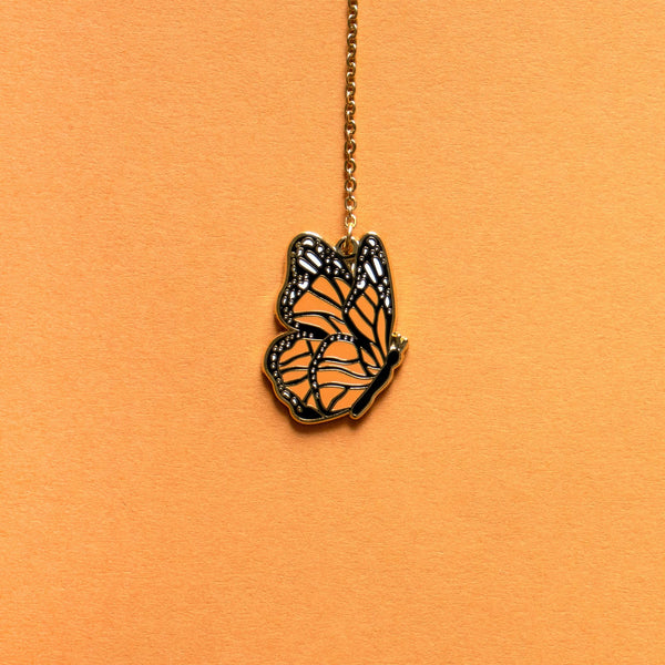 Monarch Butterfly Enamel Bookamrk - 1