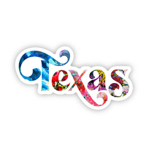 Texas Floral Sticker - 1