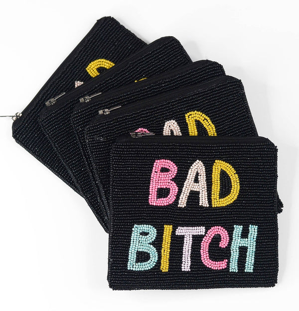 Bad Bitch Beaded Coin Purse