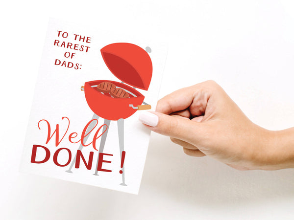 Well Done Grill Greeting Card - HS