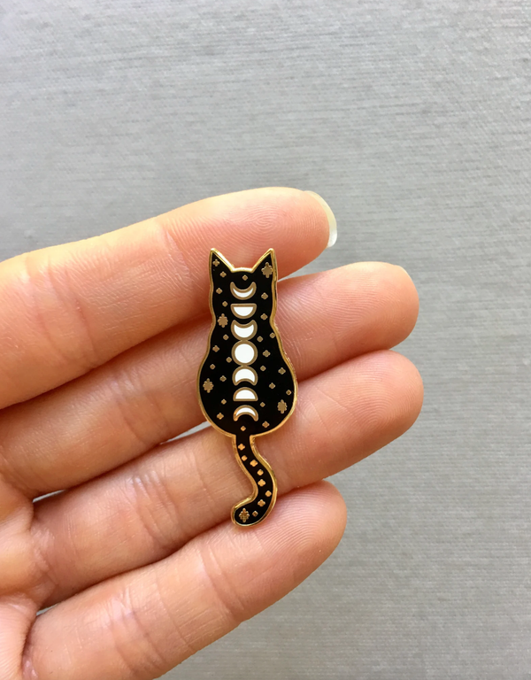 Cosmic Cat Enamel Pin