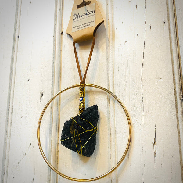 Raw Crystal Suncatcher // Single Hoop - 4