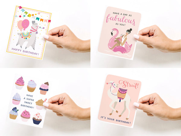Assorted Birthday Greeting Card Box Set 2