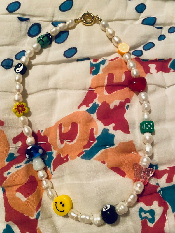 Pearl and y2k necklace - 1