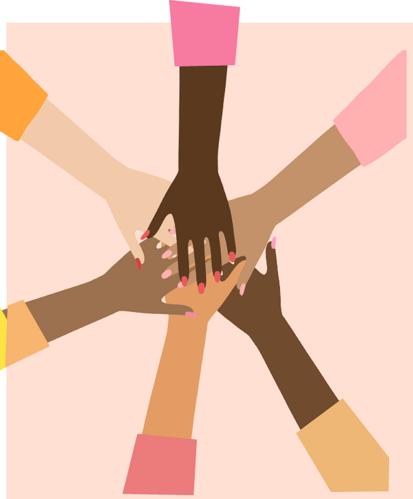 8 x 10 Poster - Pink Join Hands