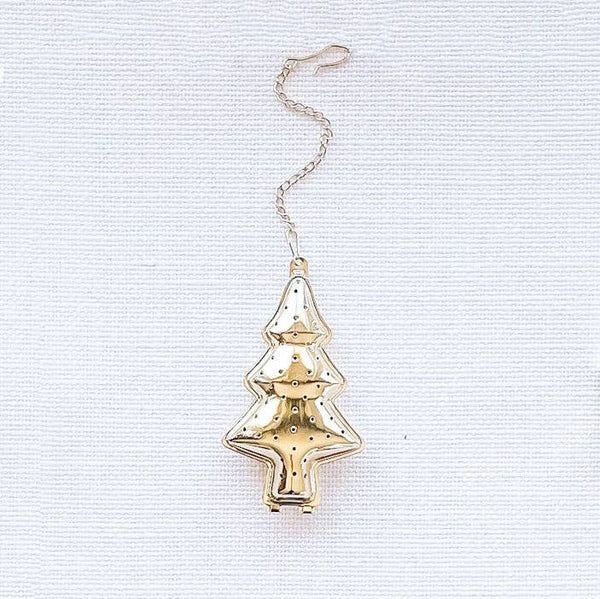 Christmas Tree Gold Tea Infuser