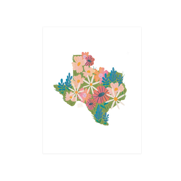 Texas Wildflower Art Print - 1
