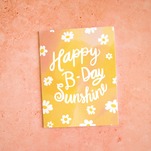 Happy B-Day Sunshine Greeting Card - 2