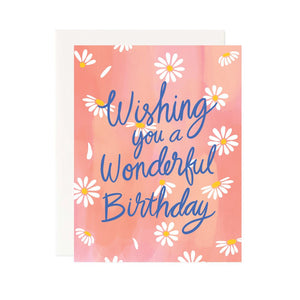 Wishing You a Wonderful Birthday Greeting Card - 1