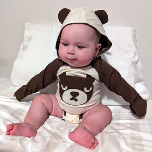 Bear - Infant Bodysuit w/Ears - 1