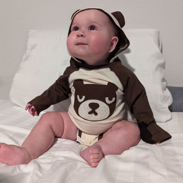 Bear - Infant Bodysuit w/Ears - 4
