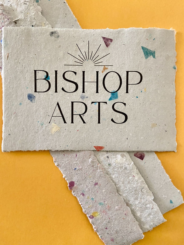 Bishop Arts Print on Handmade Recycled Paper - 1